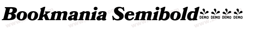 Bookmania Semibold字体转换